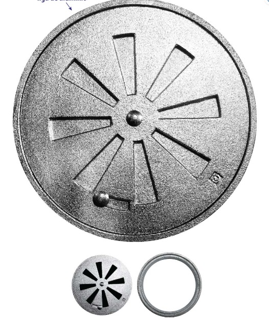 GRELHA ALUMINIO C/CAIX.RET.010X010 RED C/FECHAMENTO ref. 026299