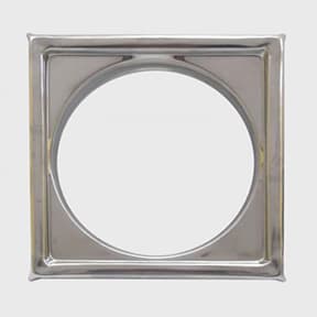 PORTA GRELHA INOX CAIXILHO QUADRADO 100 ref. 026442