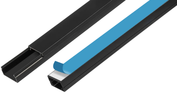 CANALETA EXT. 2 FIO 20X10X2,00 C/ FITA 4386 PRETA FAME ref. 026483