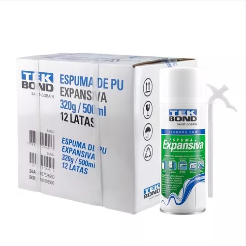 SPRAY  ESPUMA EXPANS. 500ML 320G CAIXA C/ 12 UN ref. 026836