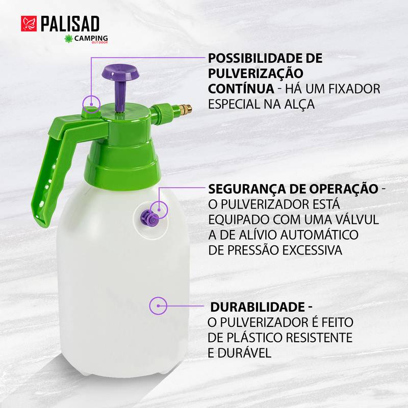 PULVERIZADOR  2,0LT PALISAD COMP. PREVIA C/ VALVULA ref. 027063