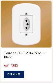 CONJ.M.FAME SB 1 TOMADA 20A 1350 ref. 12.1054