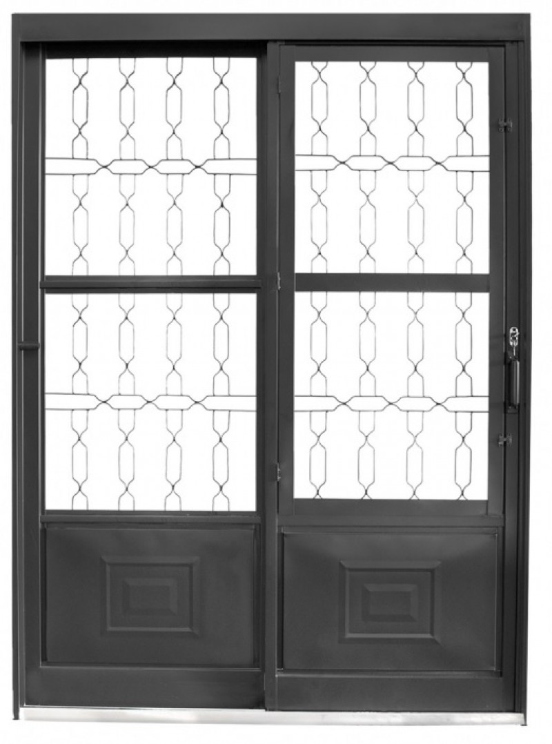 PORTA ACO BRASIL CORRER ELLO 215X160-E INOX ref. 1496