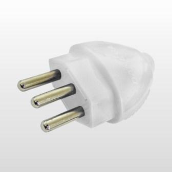 PINO MACHO 2P+T 20A BRANCO 1616 ref. 018924