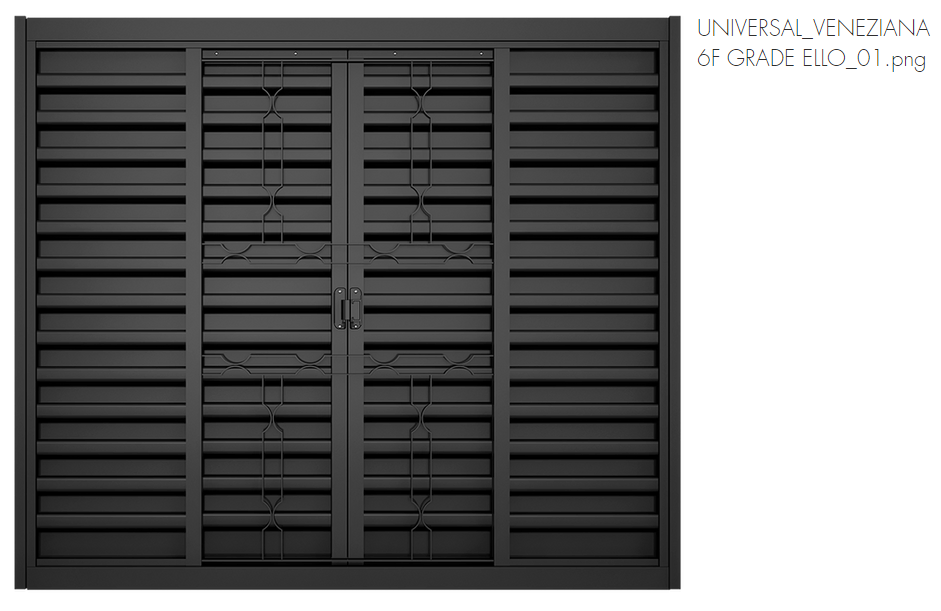 VENEZIANA ACO BRASIL 100X150 GRADE ELLO ref. 020042