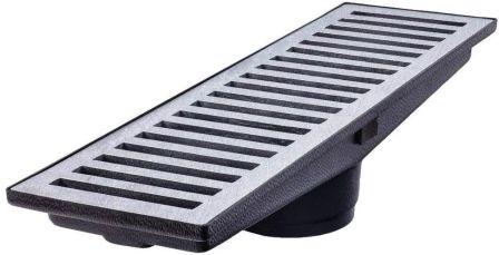 CAIXA PLUVIAL P.V.C C/GRELHA 15X100 SAIDA FUNDO ref. 023570