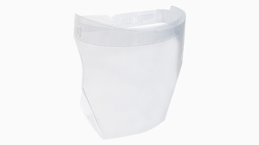 MASCARA PROTETOR FACIAL 250X260MM PP ref. 023376