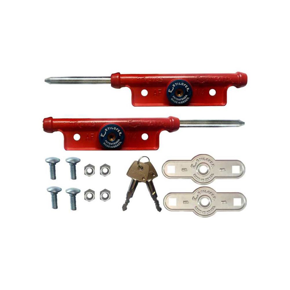 TRAVA P/ PORTA ACO LATERAL FUNDIDA AF4 VERMELHA ref. 024099