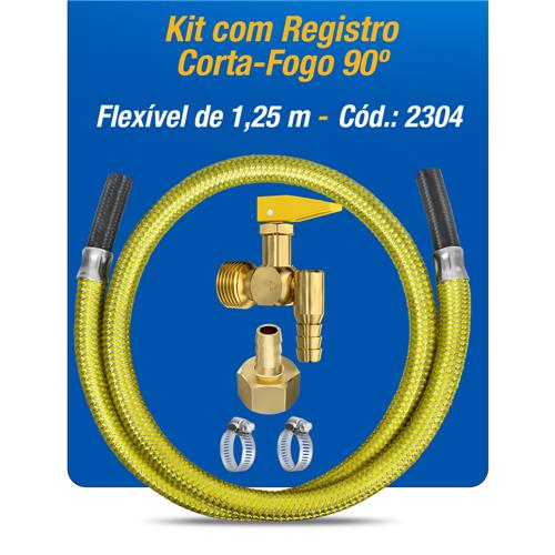 GAS KIT INSTALACAO FOGAO / COOKTOP 1,25MT ref. 024360