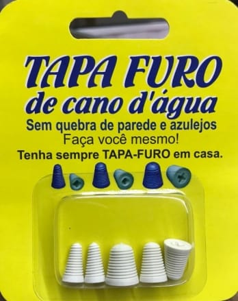 TAPA FURO CANO AGUA 6MM 8MM 10MM C/ 5 UN ref. 025443