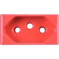 MODULO TRAMONTINA LUX / LIZ TOMADA 20A VERMELHA ref. 026672