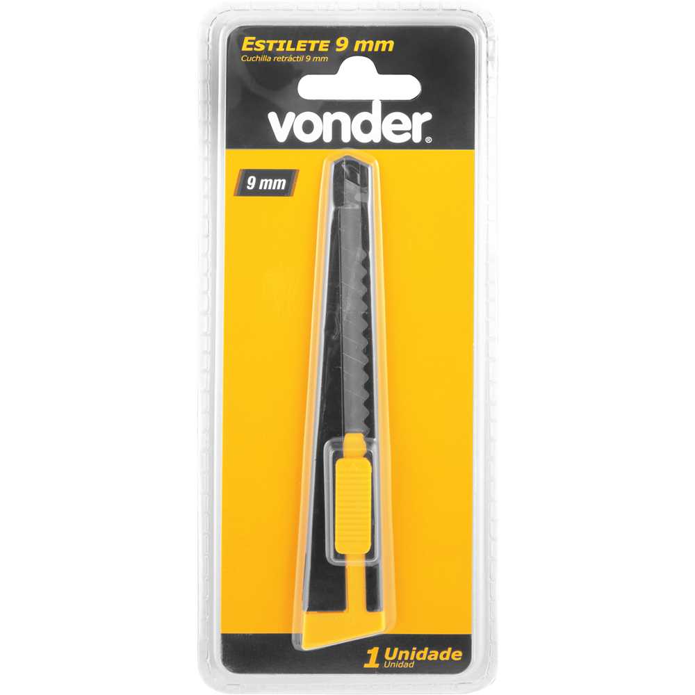 ESTILETE C/LAMINA 09MM VONDER ref. 027387