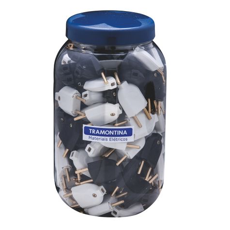 PINO MACHO 2 PINOS 10A UNIVERSAL BCO/PTO 901 ref. 12.0039