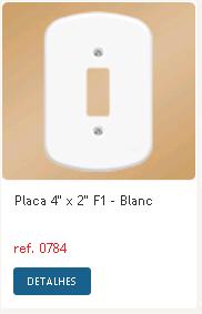 ESPELHO FAME 4X2 BLANC 1 SIMP 784 ref. 12.0523