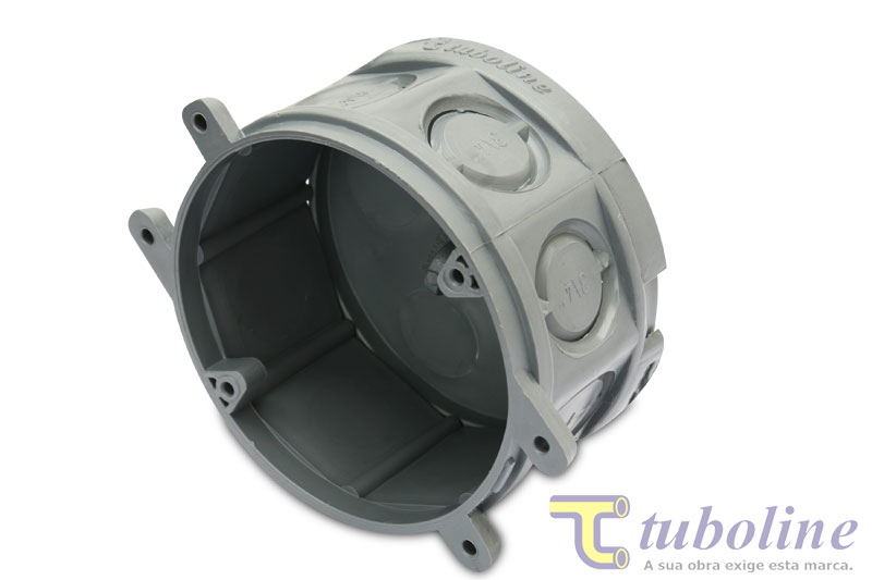 CAIXINHA LUZ FMS P.V.C TUBOLINE CINZA ref. 12.1161