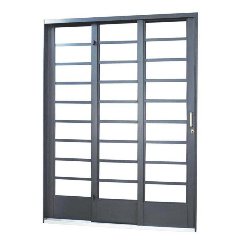 PORTA ACO BRASIL CORRER HORIZONTAL 3F 215X150-E ref. 2345