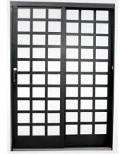 PORTA ACO BRASIL CORRER QUAD 215X160-D  INOX ref. 383