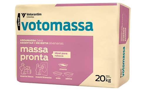 ARGAMASSA  VOTOM.MASSA PRONTA   20KG ref. 10.0002
