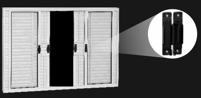 VENEZIANA AL.BCO 6F VDF     120X120 SEM GRADE ref. 10157