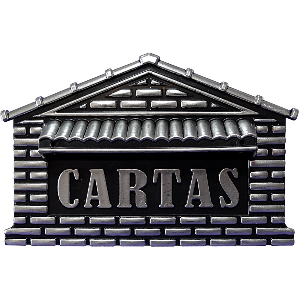 CAIXA CARTA PLASTICA N.04 MEDIA PRATA ref. 018319