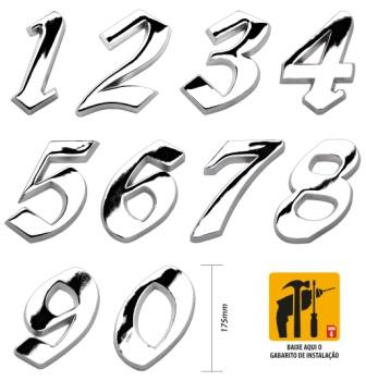 ALGARISMO ALUMINIO RESID.ELEGANCE GIGANTE N. 6 ref. 022259