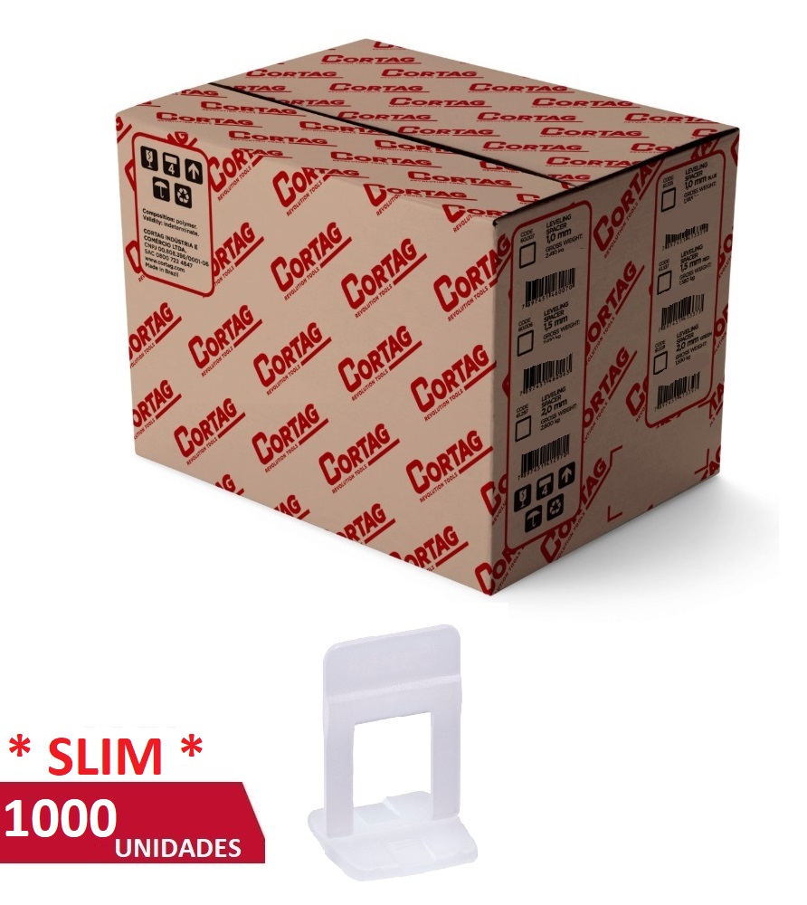 ESPACADOR NIVELADOR C/ 1000 UN 2.0MM SLIM * CAIXA * ref. 027219