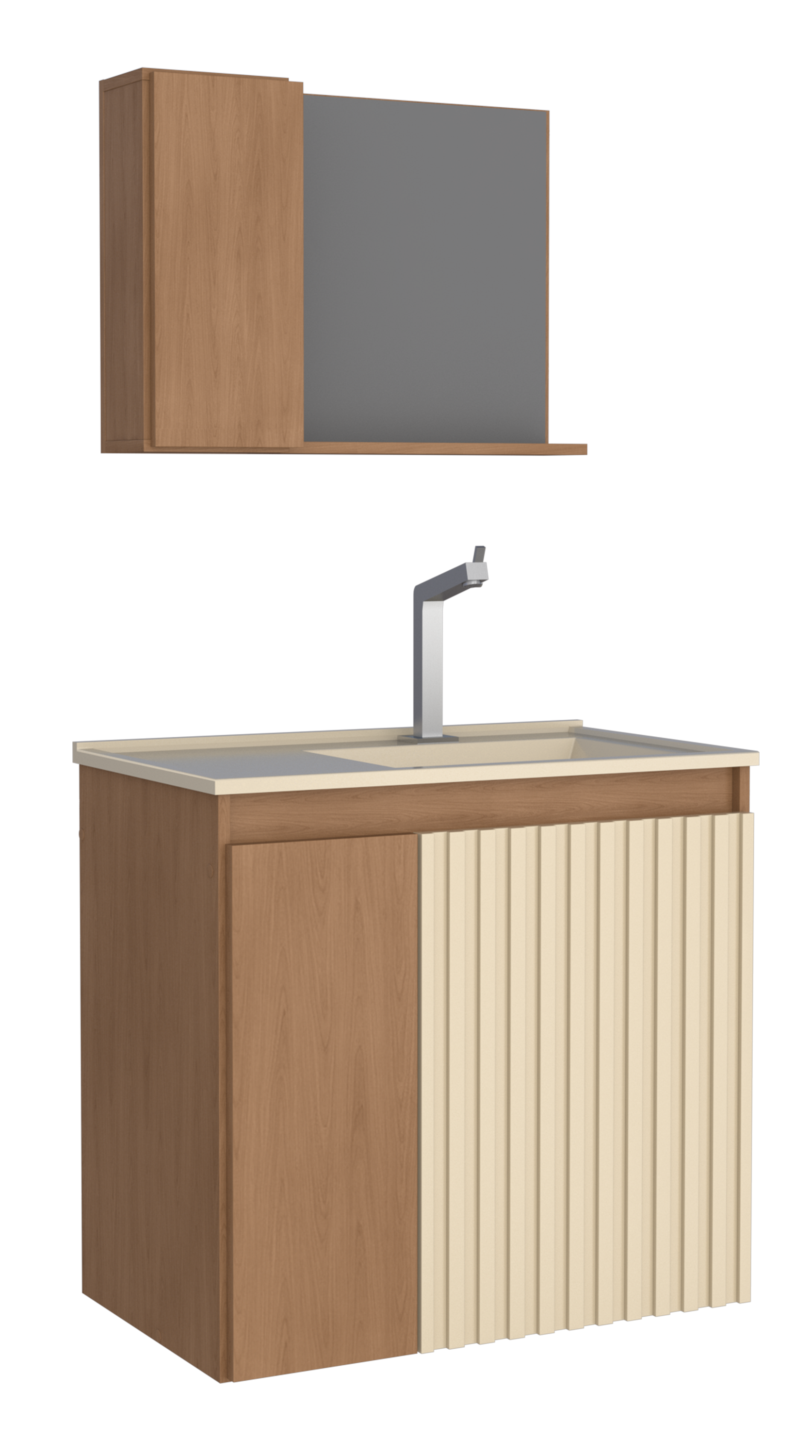 GAB. BANH. COZIMAX CAMOMILA 60 KIT JEQUITIBA/AREIA ref. 102882