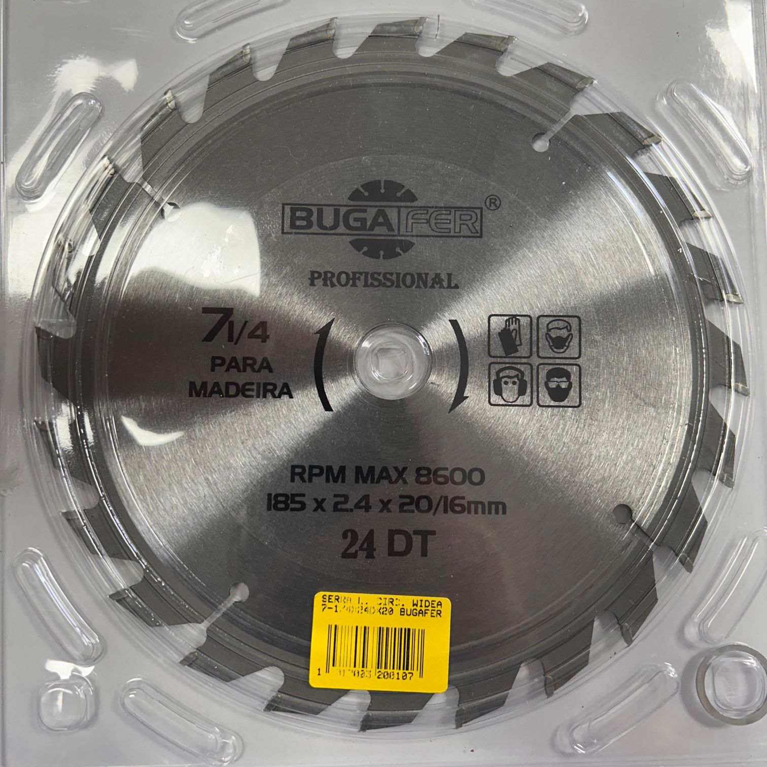 SERRA L. CIRC. WIDEA 7-1/4X24DX20 BUGAFER ref. 32.0010