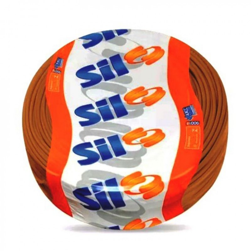 FIO ROLO CABO AUTO 100 MTS SIL  1,0MM MARROM ref. 027447