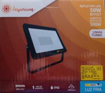 REFLETOR LED INSPIRIUM SMD IP66 6500K BIV 50W ref. 024501
