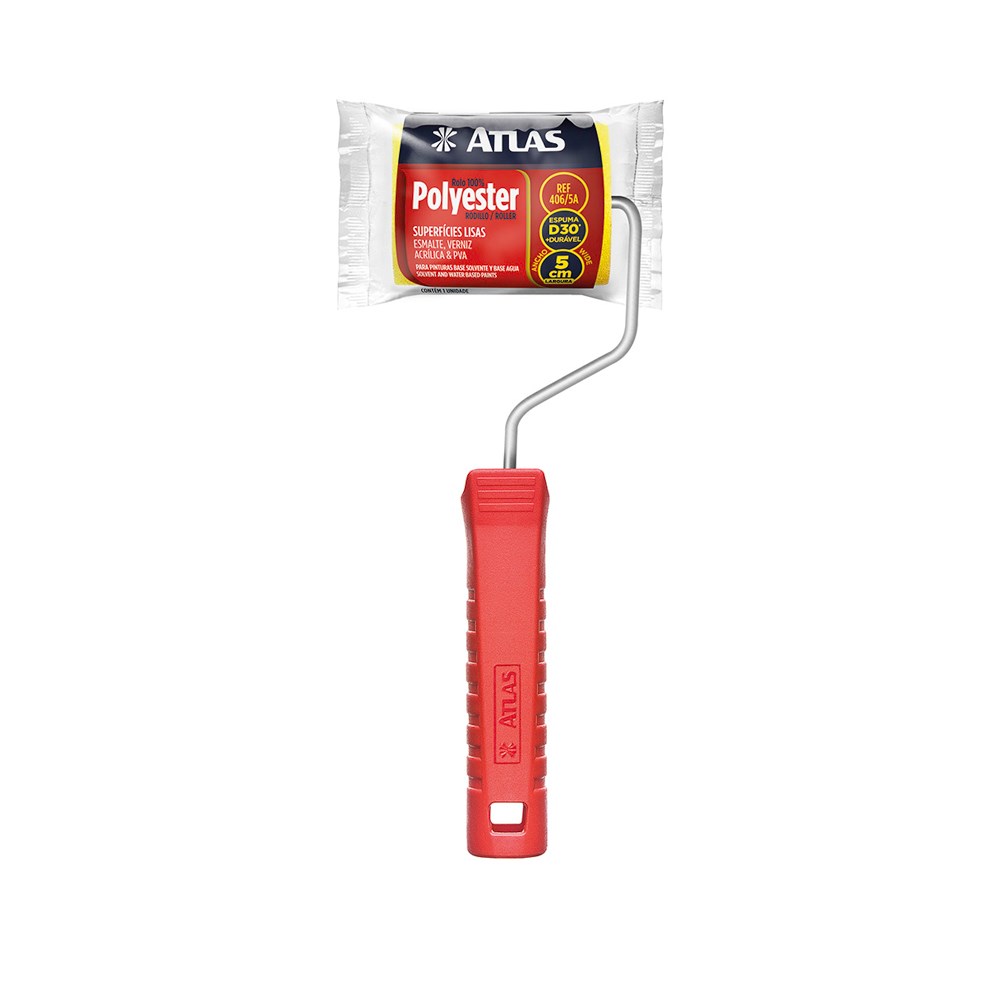 ROLO PINTURA ATLAS POLIEST. AMARELO 05 406/5A ref. 026151