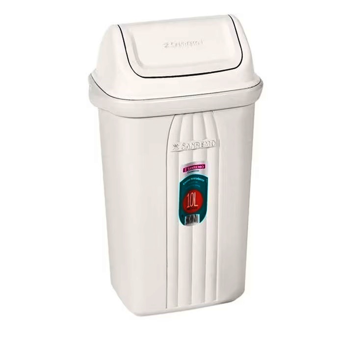 LIXEIRA PLASTICO  10 LITROS BASCULANTE SANREMO ref. 13.0899