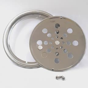 GRELHA INOX RED. 150 C/ CAIXILHO C/ PARAF. CLARINOX ref. 021385