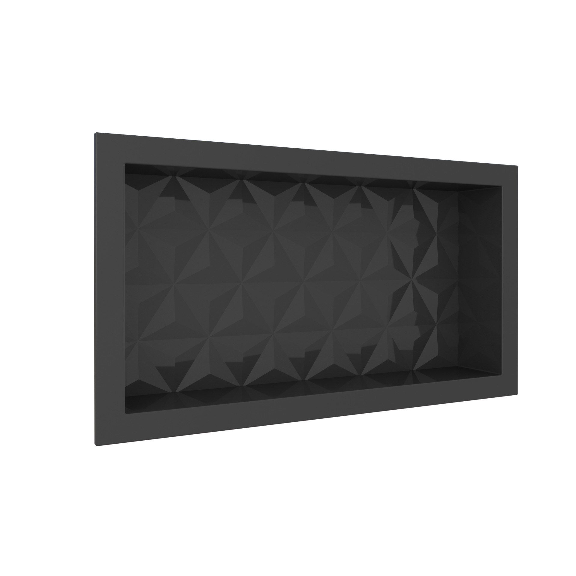 NICHO BANHEIRO MULTI 60X30 PRETO     TEXT TRIANGULO ref. 024400