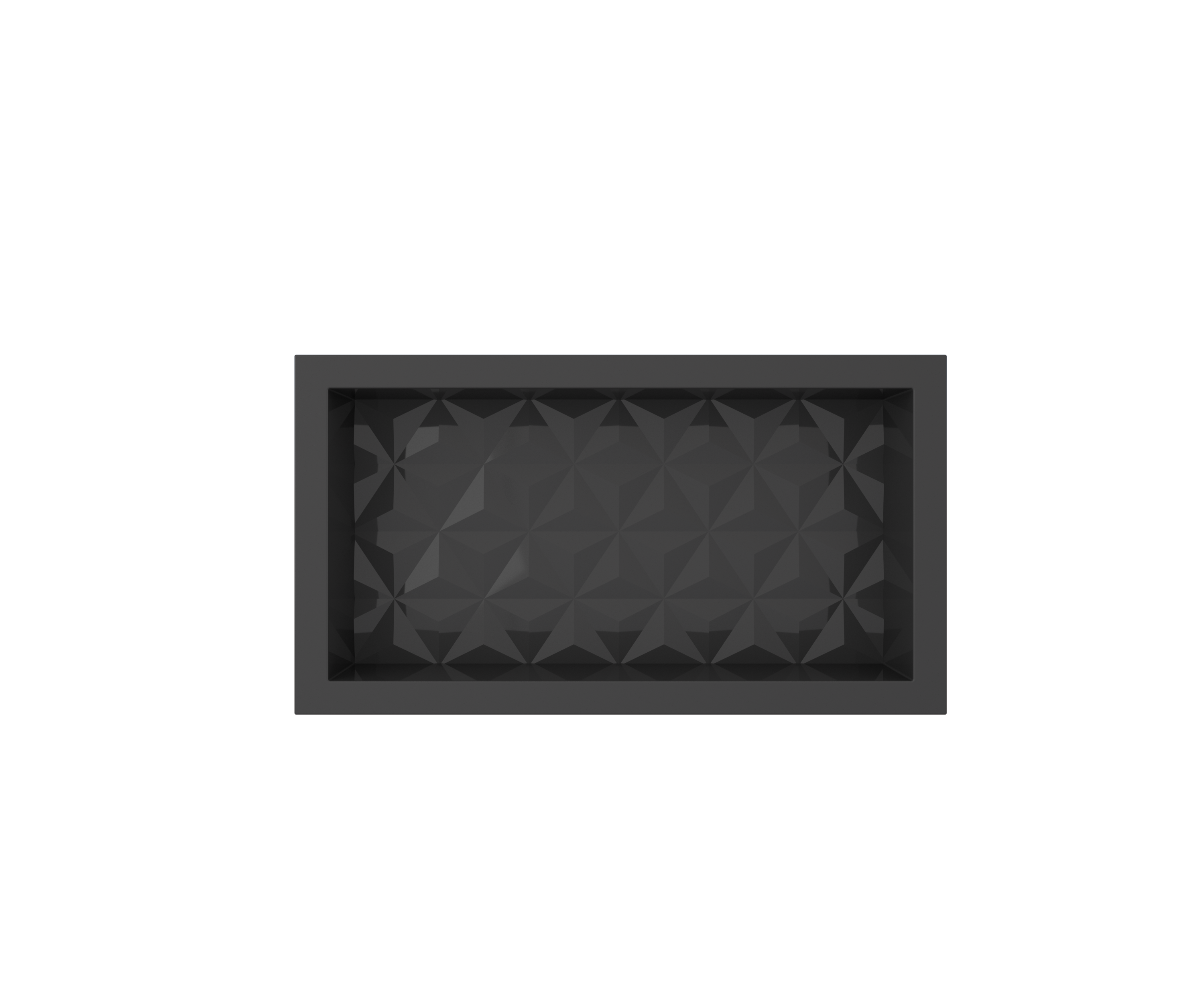 NICHO BANHEIRO MULTI 60X30 PRETO TEXT TRIANGULO ref. 024400 - Imagem 3