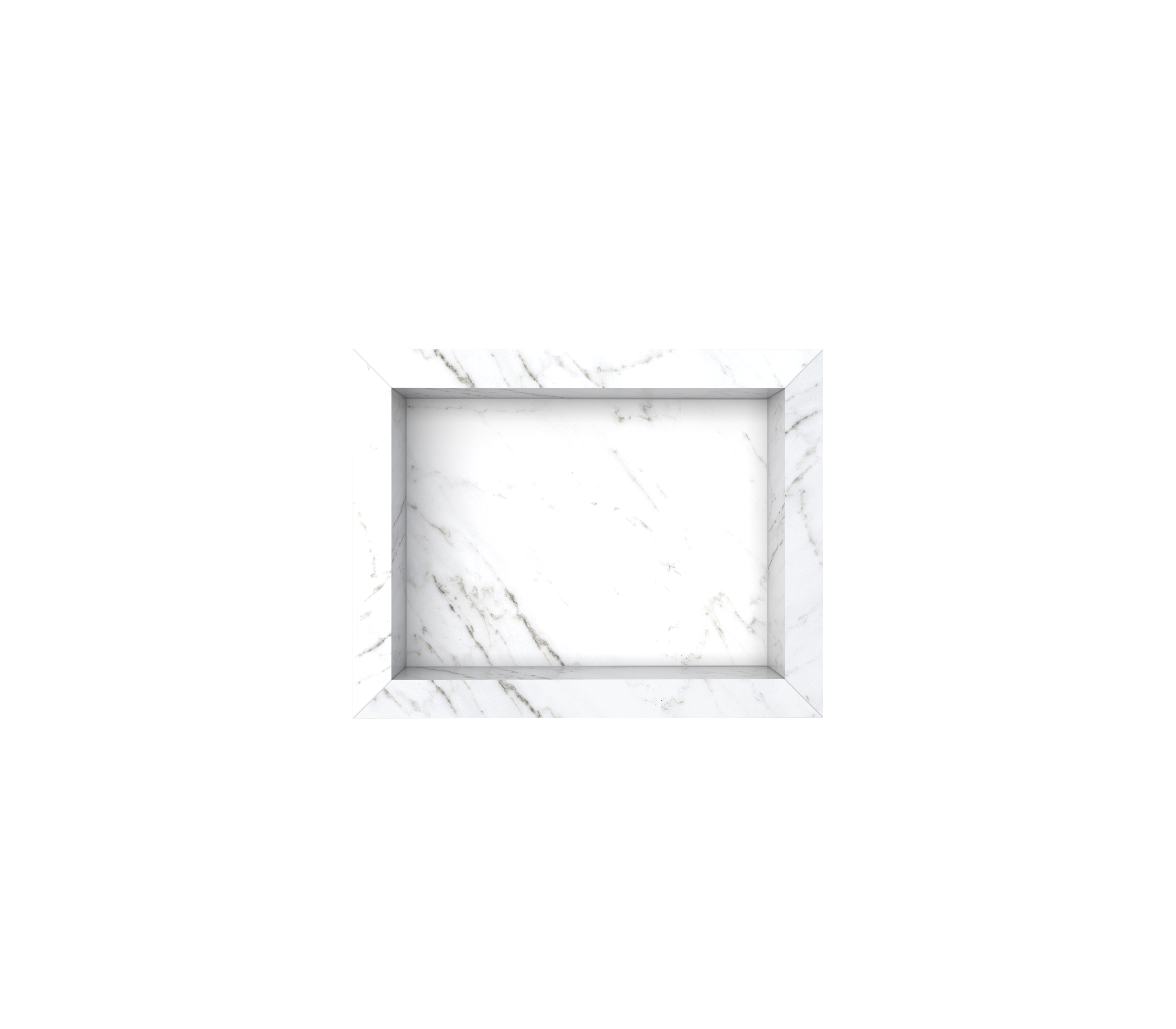 NICHO BANHEIRO DIAMANTE 40X30 PORCEL. BRANCO ref. 024404 - Imagem 3
