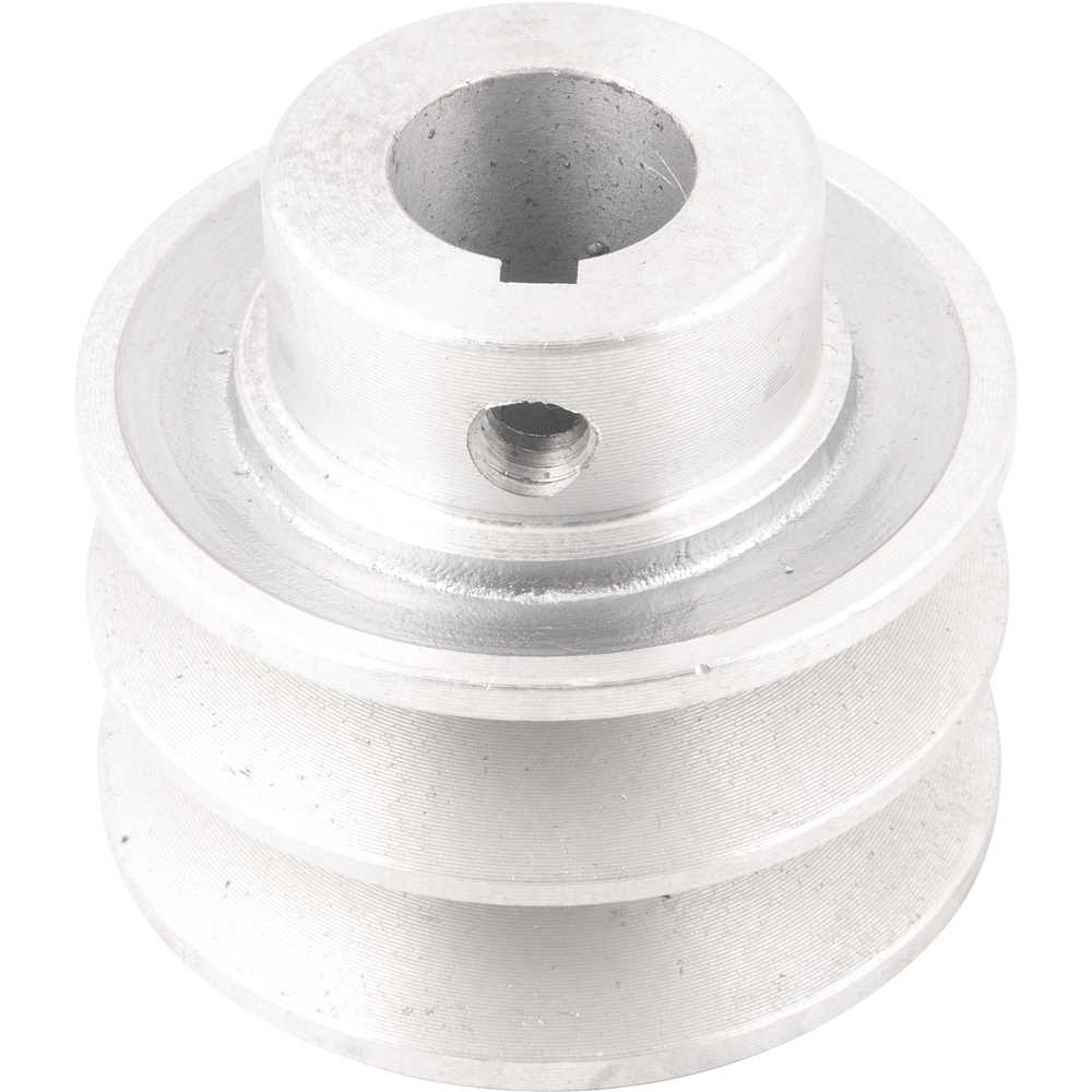 POLIA ALUMINIO A 2 CANAIS 60 MM FURO 3/4 ref. 027713