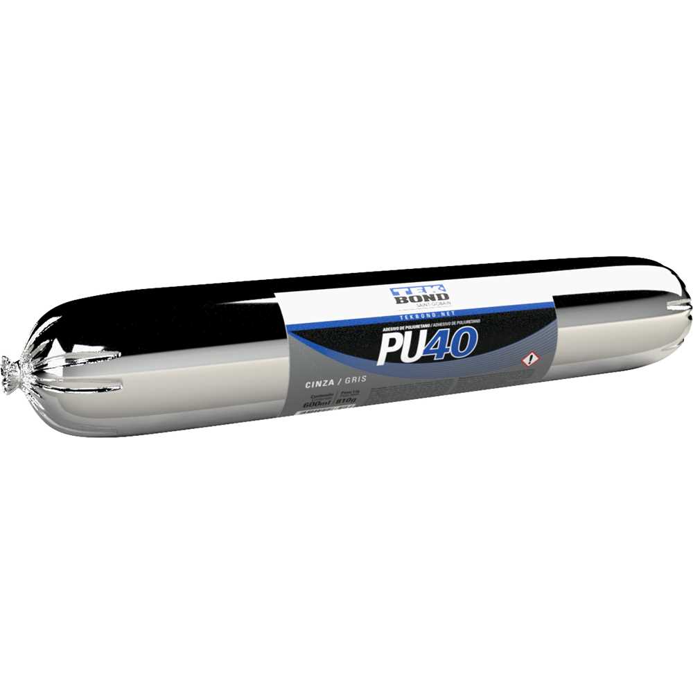 COLA SELANTE PU SACHE 600ML PU40 FLEX CINZA TEKBOND ref. 027763