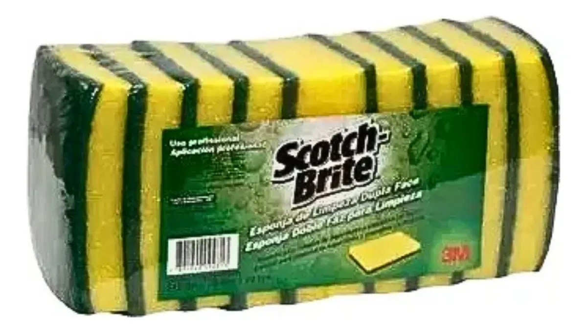 ESPONJA DUPLAFACE SCOTCH BRITE 75X110MM *** 10PC *** ref. 027785