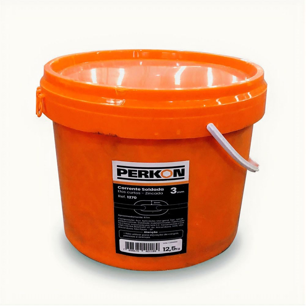 CORRENTE SOLDADA 3,0MM SACO COM 12,5KG ref. 027792