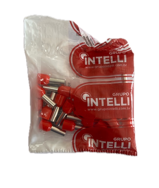 TERMINAL PRE ISOLADO TUBOLAR ILHOS G 10MM VM C/ 20 UN ref. 027794