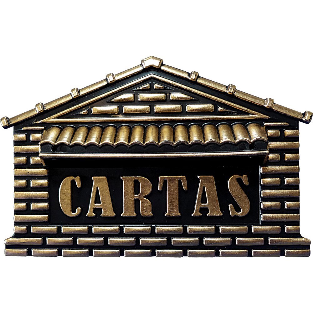 CAIXA CARTA PLASTICA N.04 MEDIA OURO ref. 018318