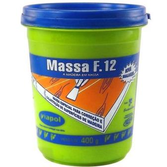 MASSA MADEIRA F12 VIAPOL 400G BRANCO ref. 021543 - Imagem 2
