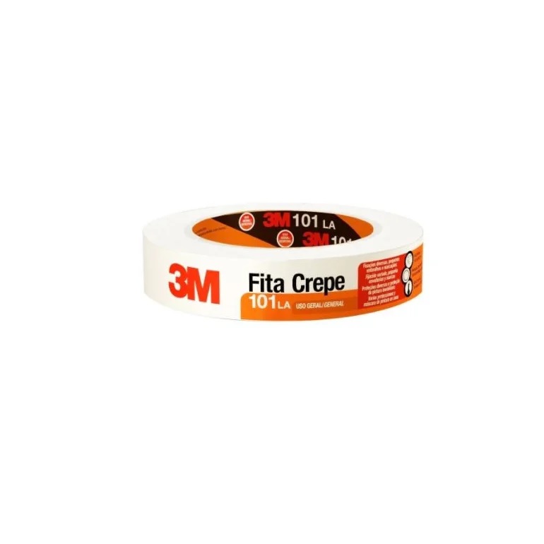 FITA CREPE 101 USO GERAL 3M B MEDIA 24MMX50MT ref. 020158