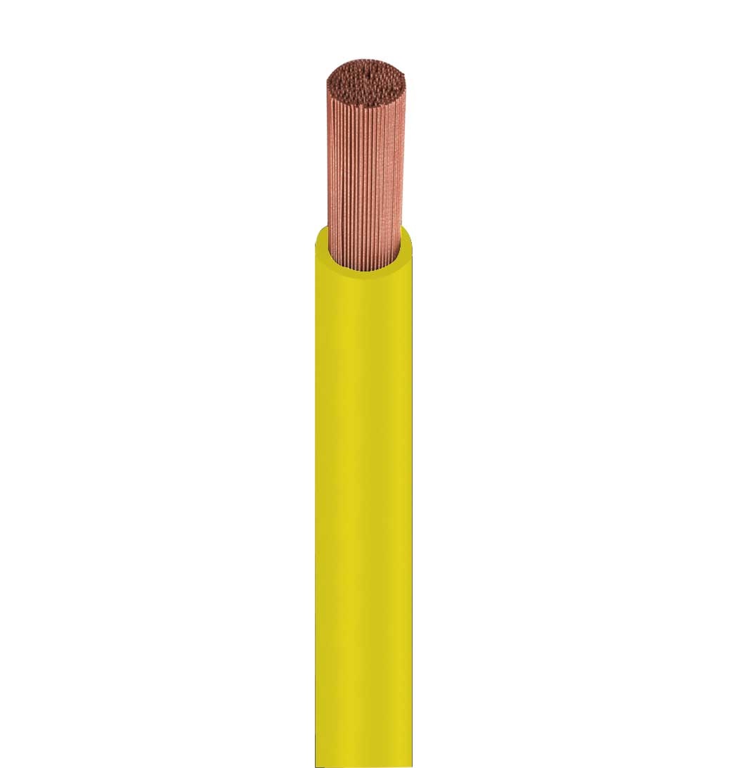 FIO CABO 1,5 MM AUTO FLEX. SIL ** METRO ** AMARELO ref. 027125