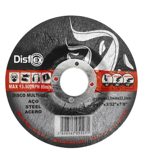 DISCO DESBASTE A 4.1/2X7/8 INOX 14.051 DISFLEX ref. 027902