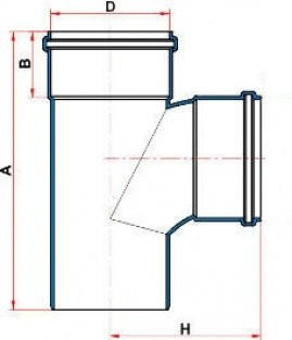 TEE COLETOR ESGOTO BBP 150MM ref. 027957 - Imagem 2