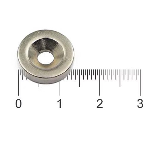IMA NEODIMIO 14MM X 4MM X3MM FURO ESCARIADO N42 ref. 027959
