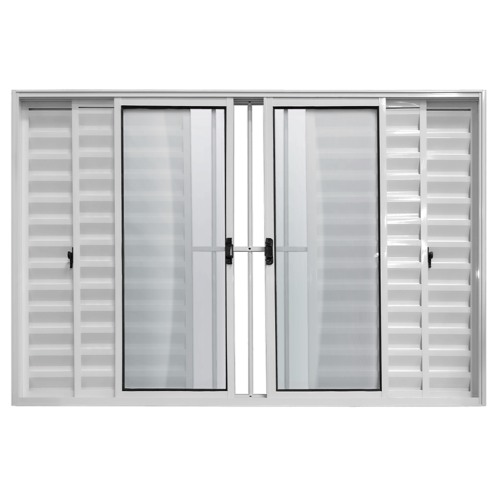 VENEZIANA AL BRANCO ESAL 6F-100X120 ECON. C/ GRADE ref. VZ077